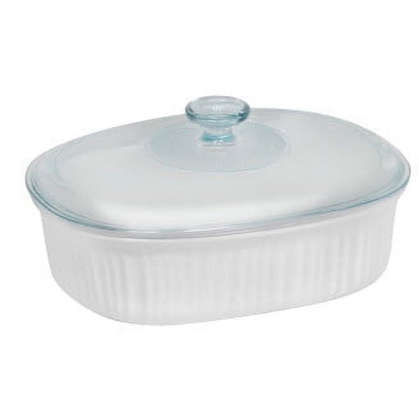 8pcs Ceramic Casserole Dish Set with Glass and Plastic Lids