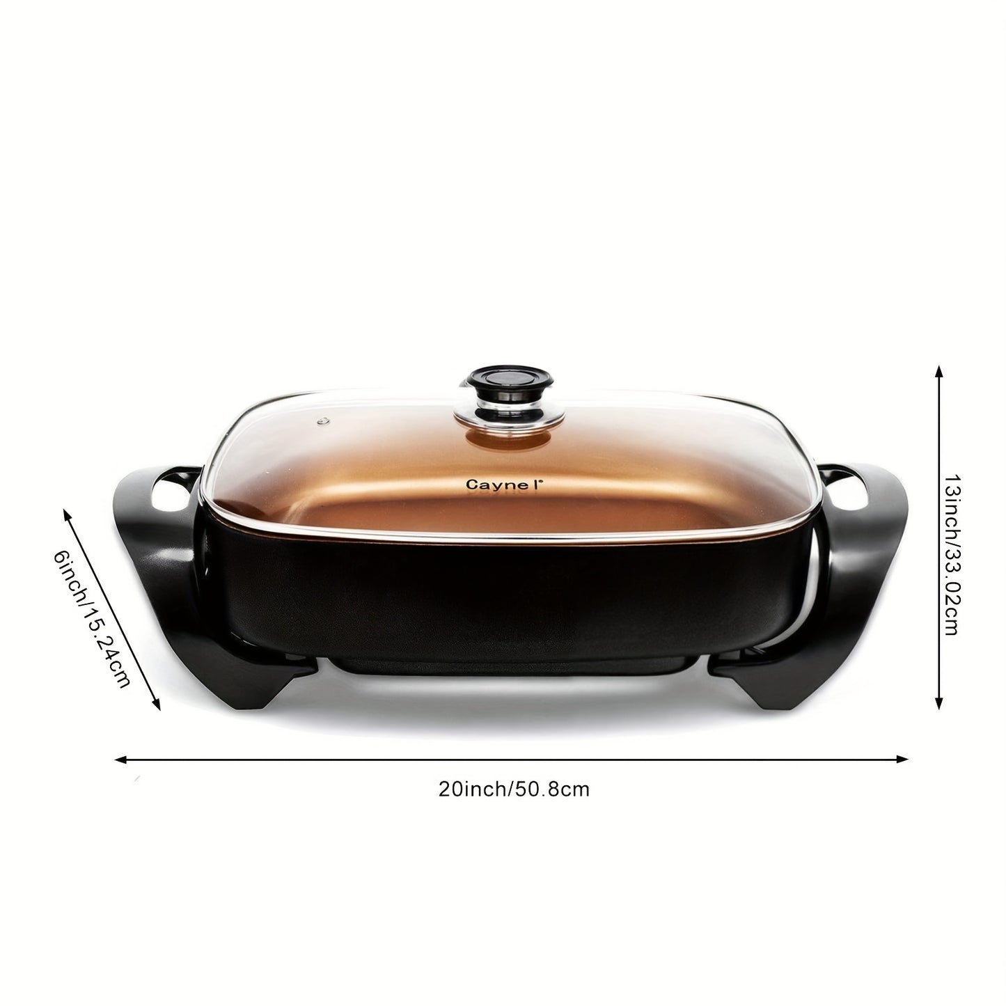 Professional Nonstick Copper Electric Skillet