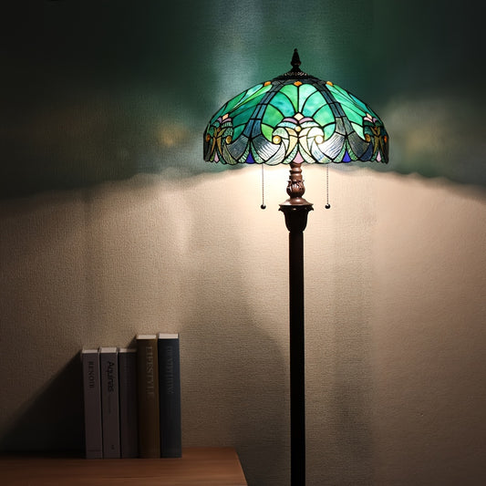 16x16x63 Inches Satin Glass Floor Lamp