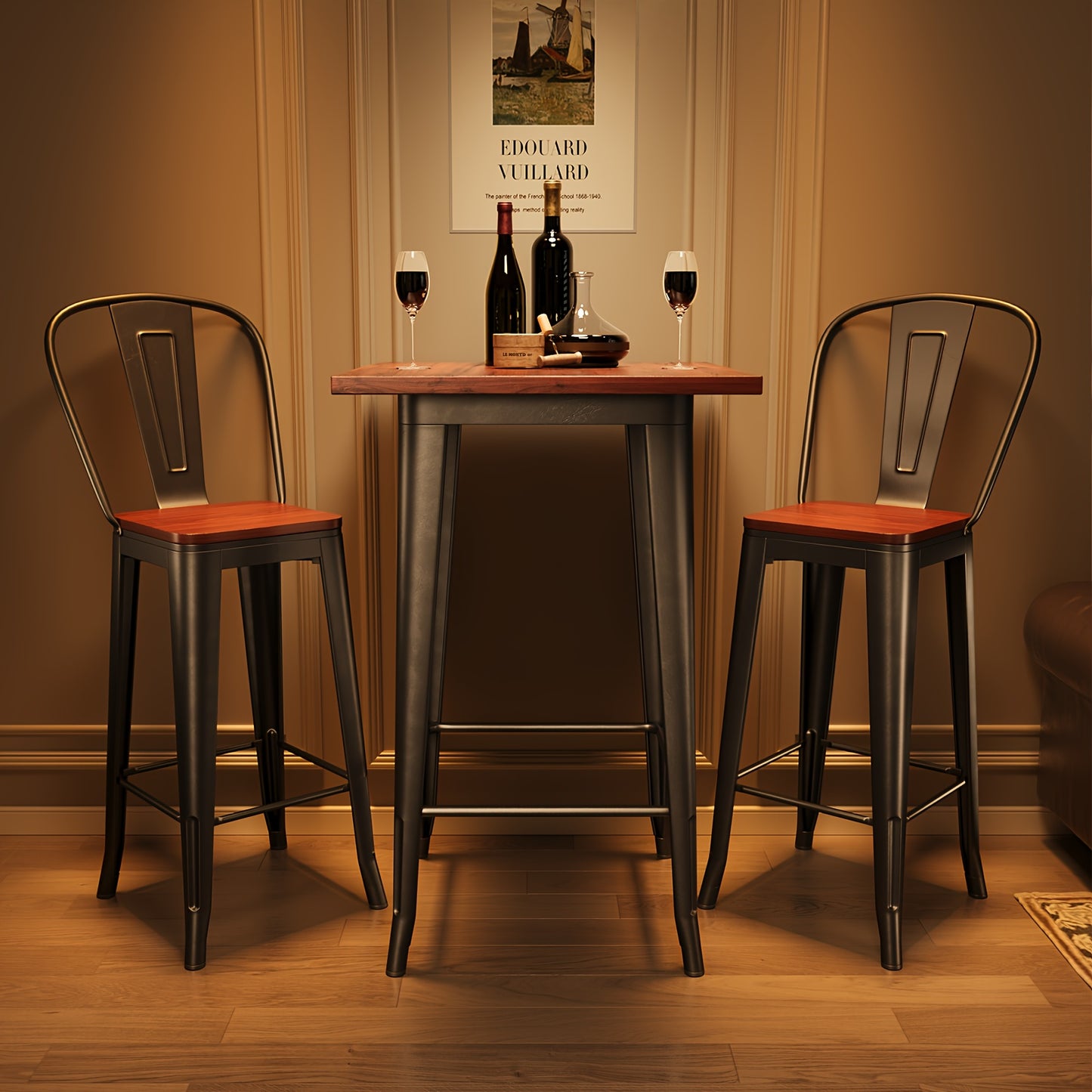 Pub Table And Chairs Set Of 2, 3 Pcs