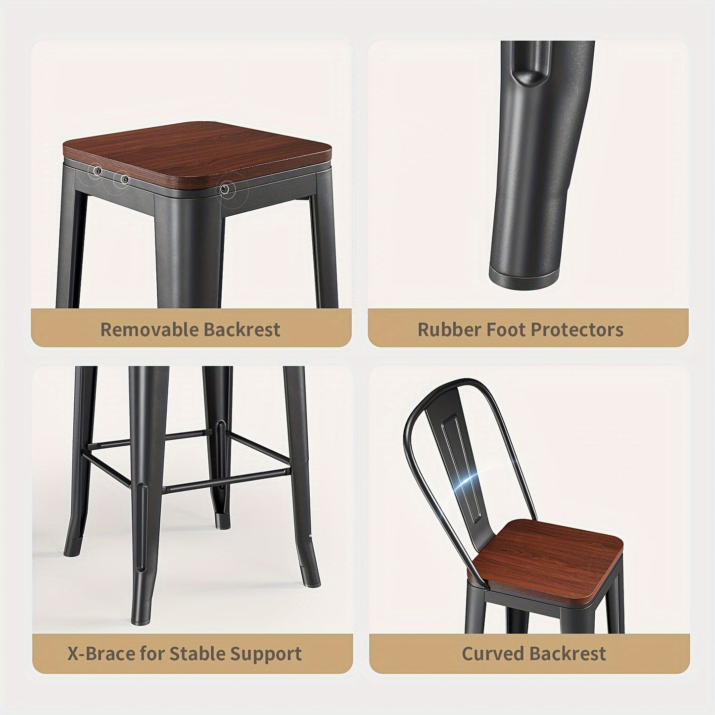 Pub Table And Chairs Set Of 2, 3 Pcs