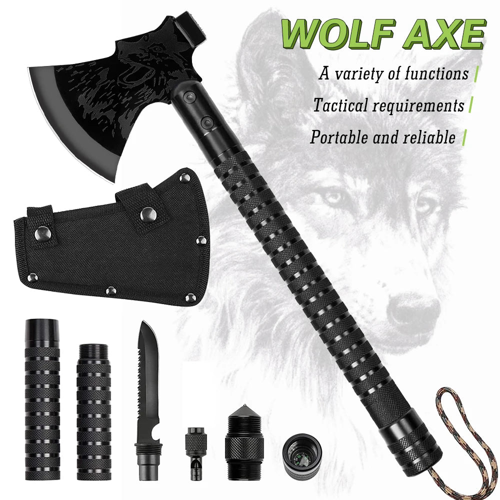 Multipurpose Shovel Axe Set Outdoor Survival