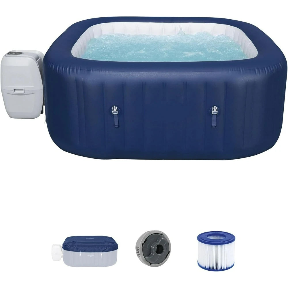 4 to 6 Person Inflatable Hot Tub Square