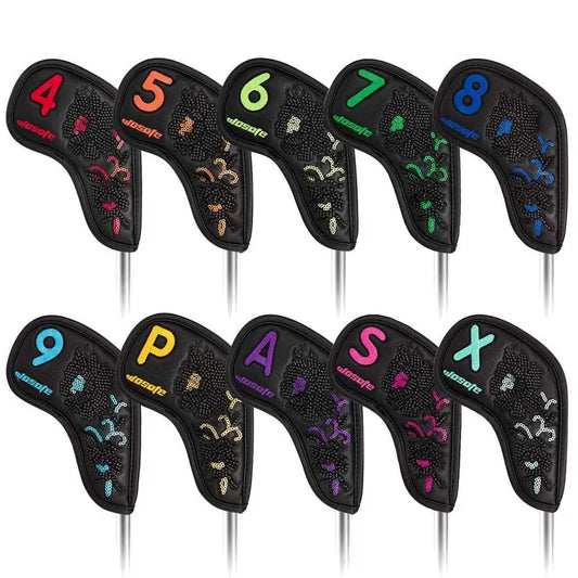 10Pcs Golf Iron Head Covers