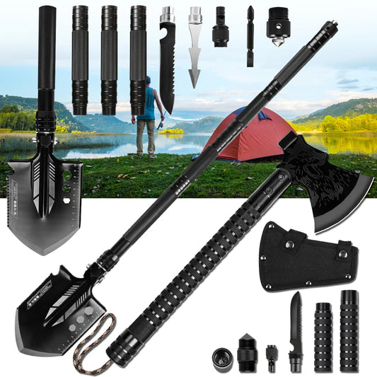 Multipurpose Shovel Axe Set Outdoor Survival