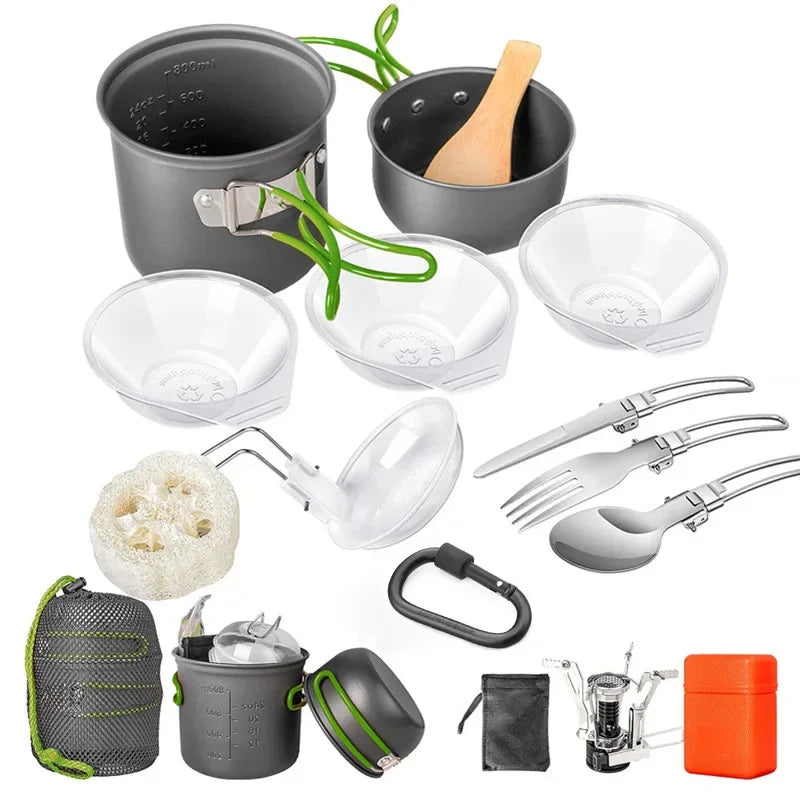 Ultralight Camping Cookware Set Pots and Pans