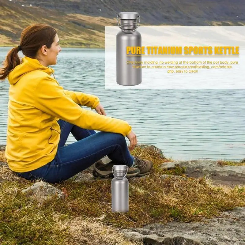 Portable Water Titanium Bottle