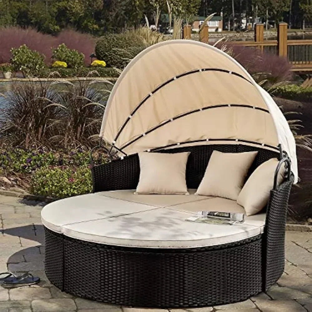 Outdoor Round Garden Sofas Canopy