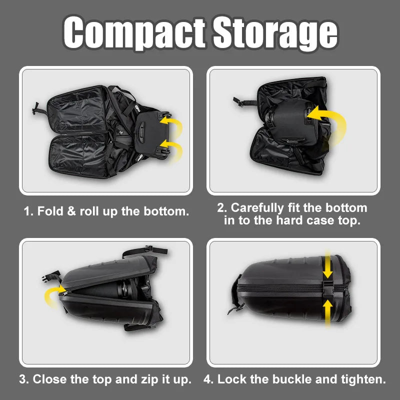 Hard Case and Bottom Shockproof Golf Travel Cover Bag