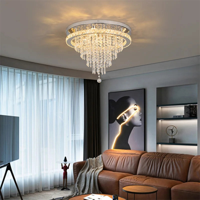 Luxury Crystal Modern LED Ceiling Chandelier Light