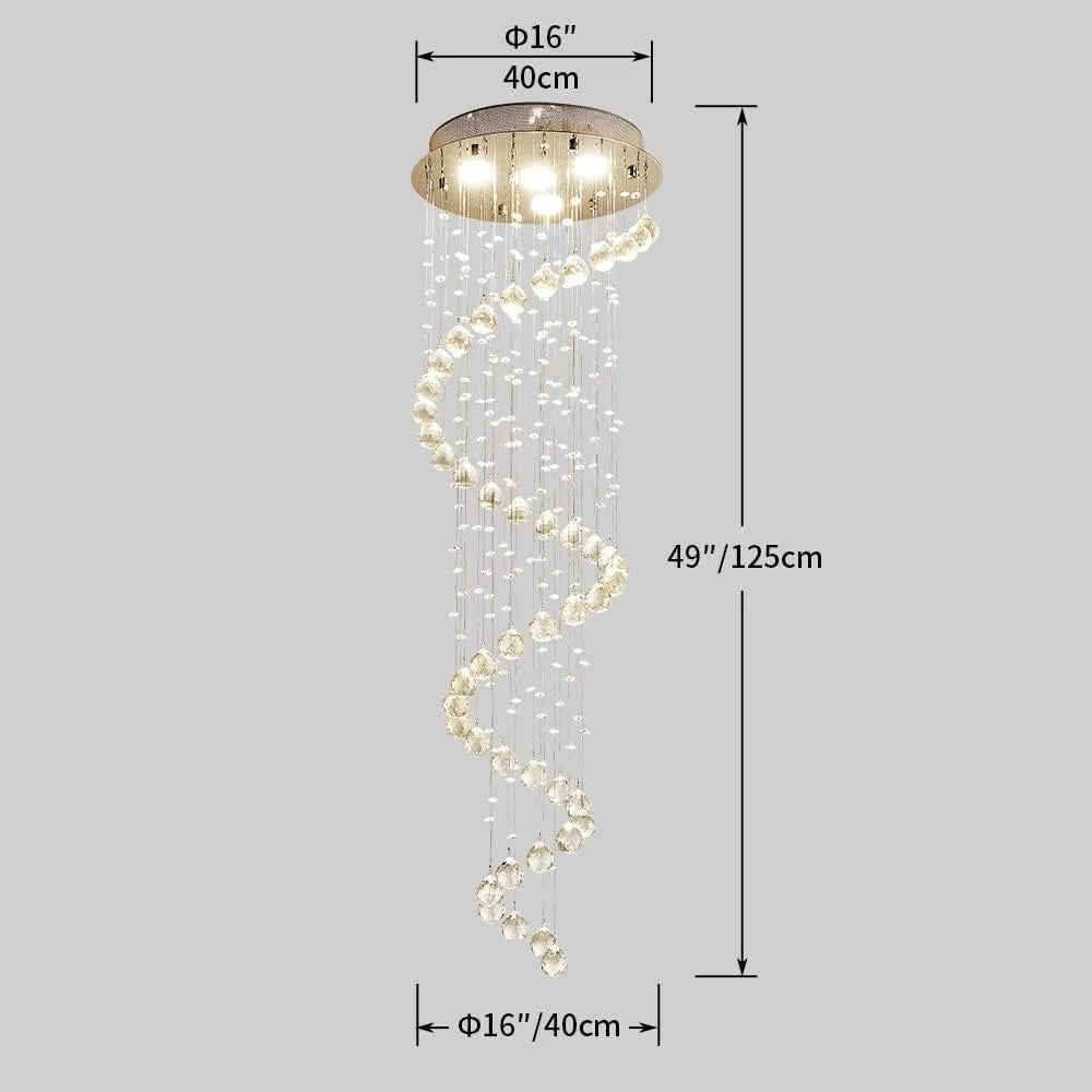 Outdoor Decor Crystal Chandelier Modern Pendant