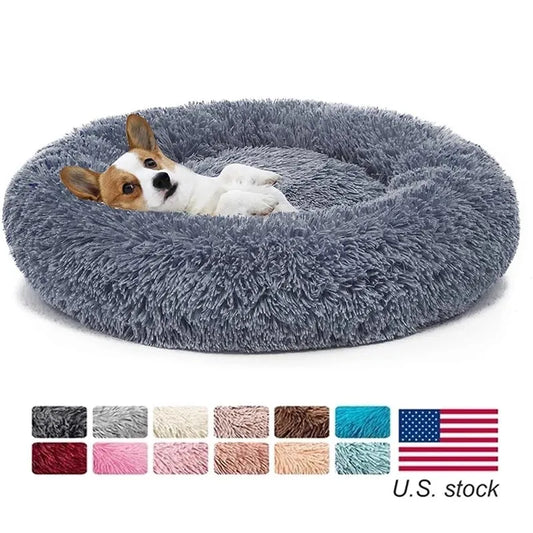 Long Plush Pet Dog Bed Super Soft