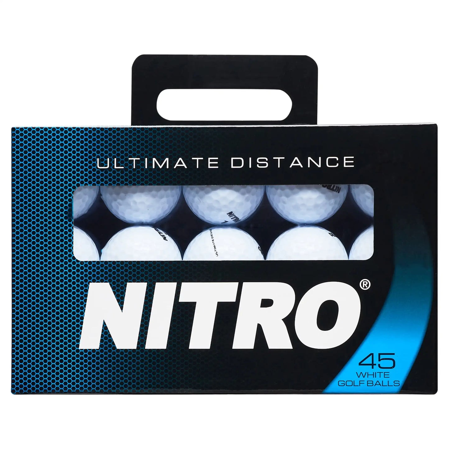 Ultimate Distance Golf Balls, White, 45 Pack