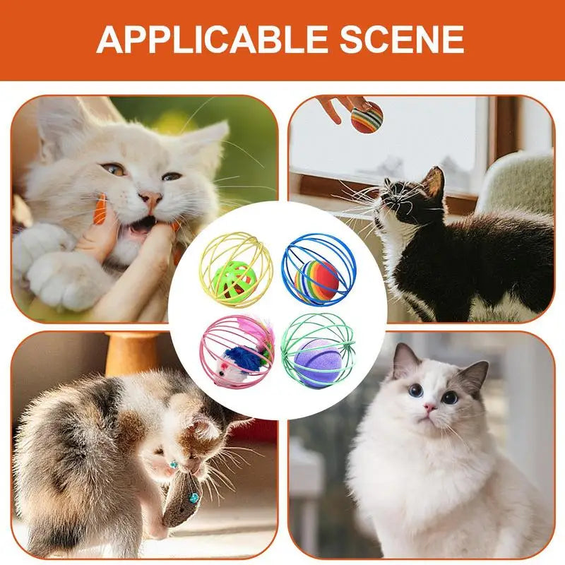 Cat Ball Toy 4pcs