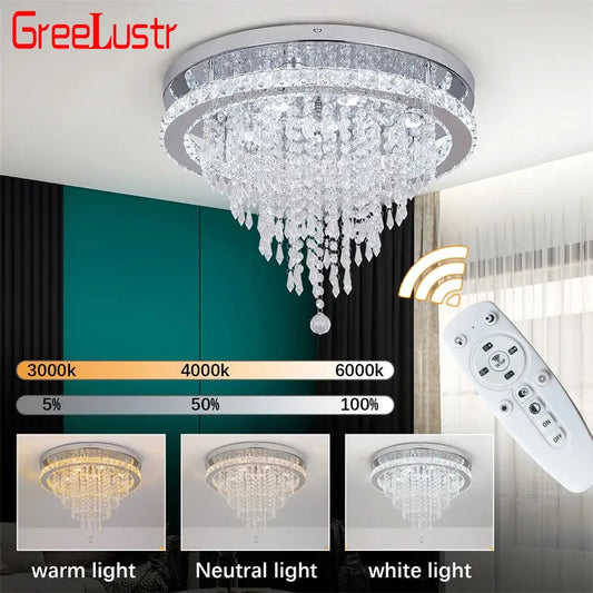 Luxury Crystal Modern LED Ceiling Chandelier Light