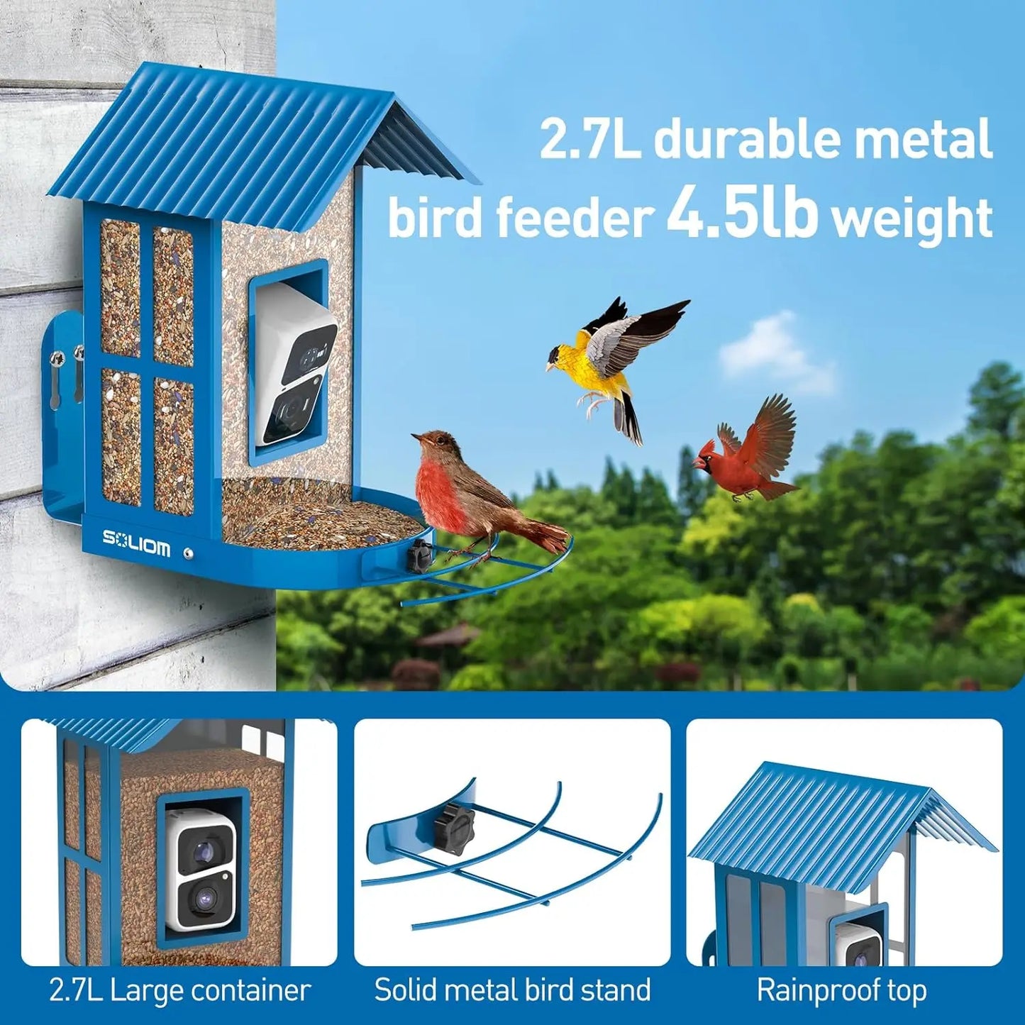 Bird Camera 1080P Smart Bird Feeder