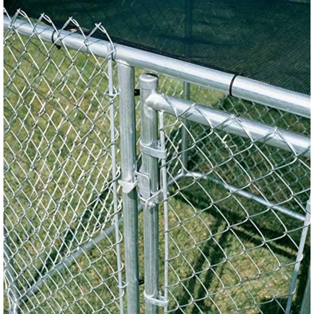 Chain Link Portable Kennel With Sunscreen