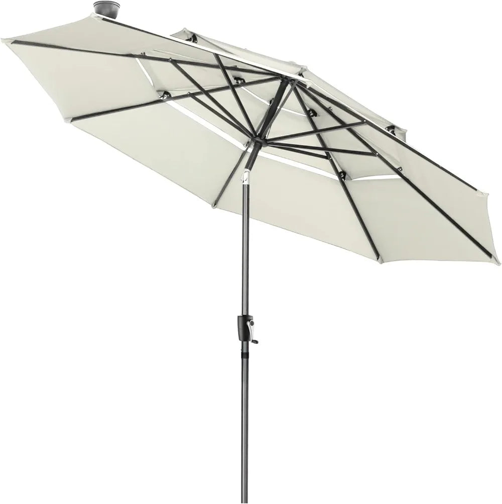 10FT 3 Tiers Patio Umbrella, No Base