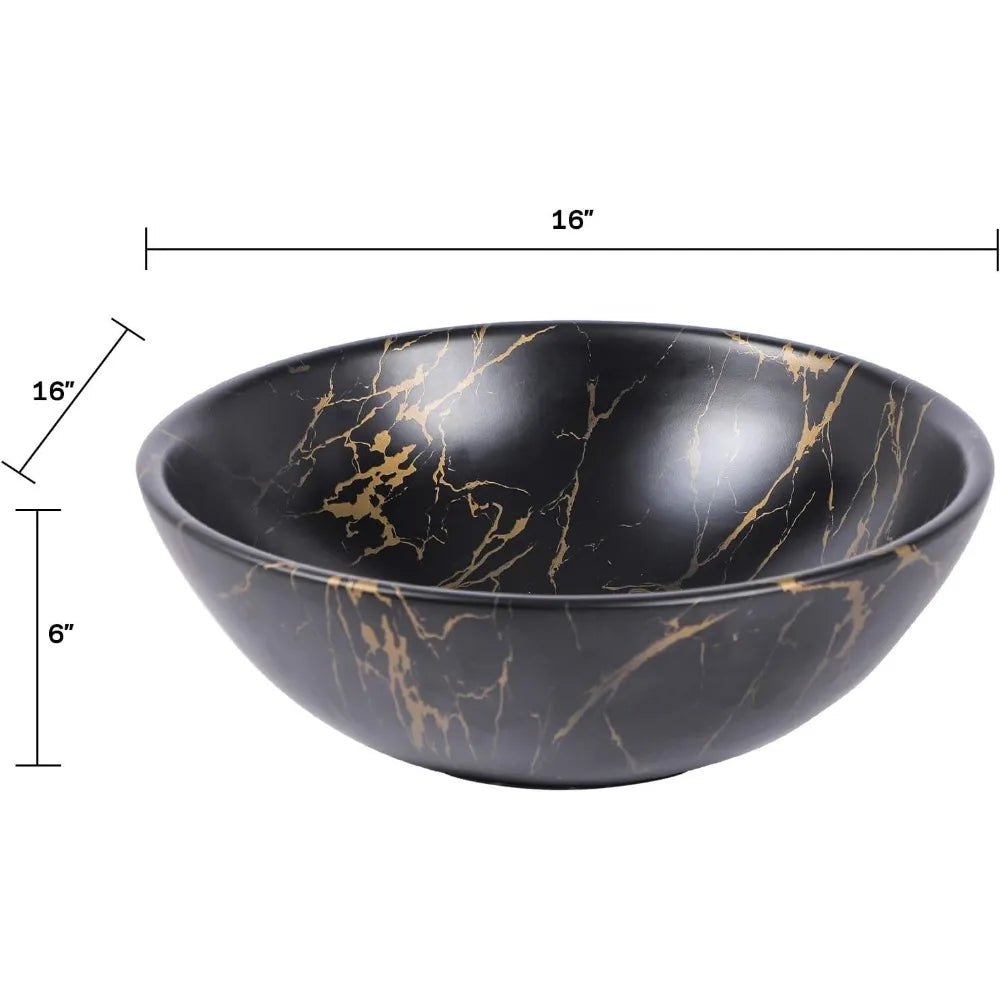 Modern Round Bowl Above Counter Bathroom Sink