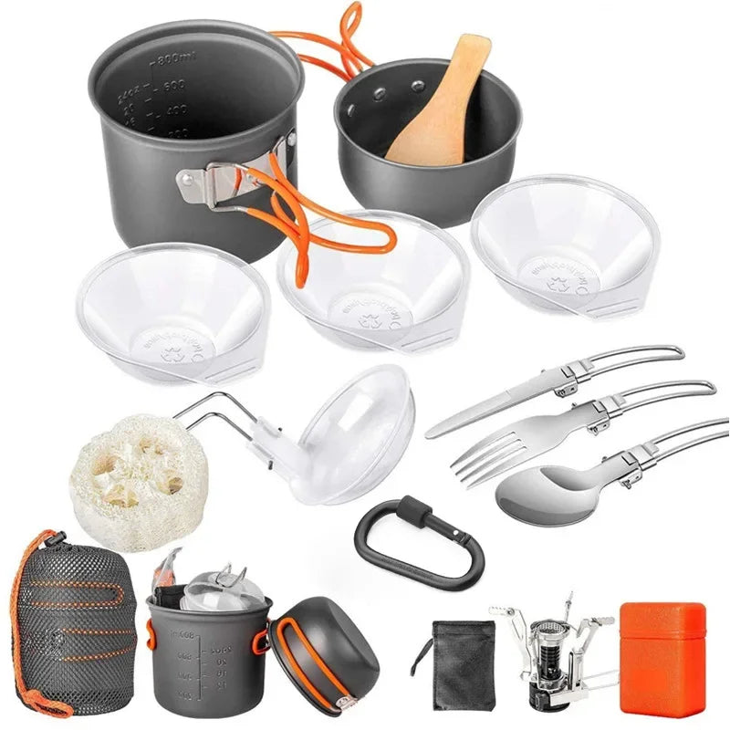 Ultralight Camping Cookware Set Pots and Pans