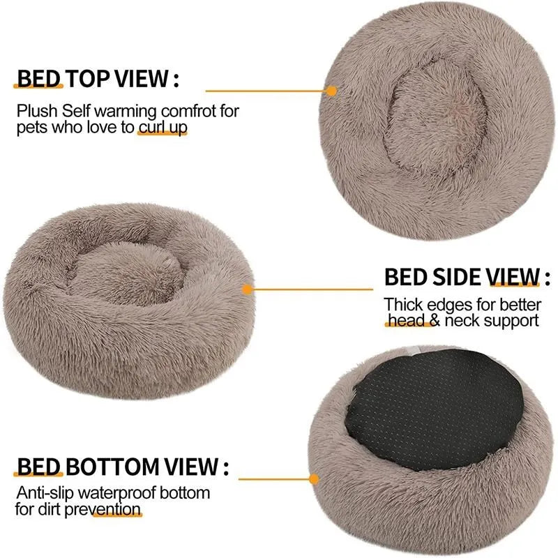 Long Plush Pet Dog Bed Super Soft