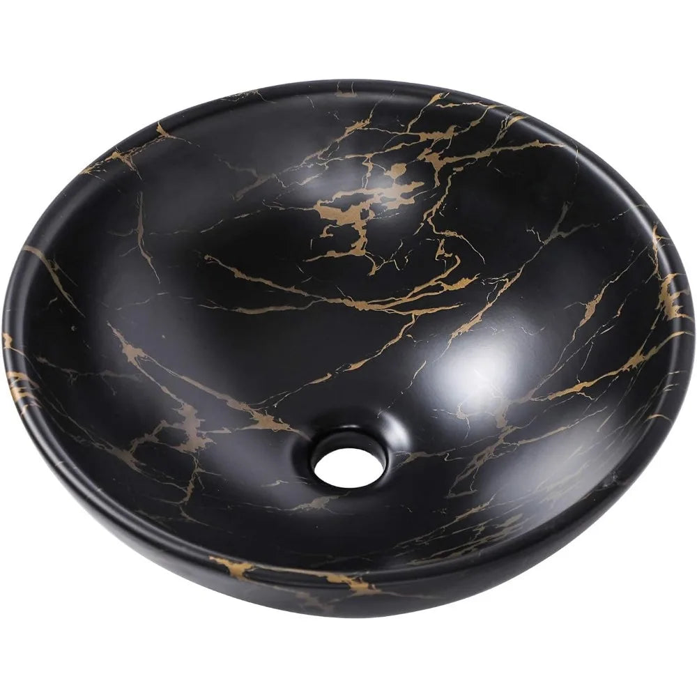 Modern Round Bowl Above Counter Bathroom Sink