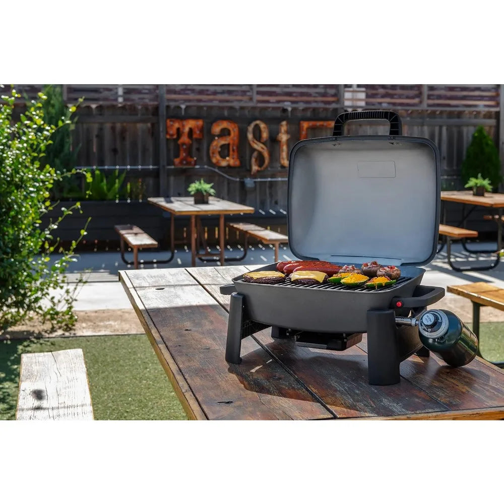 1-Burner Portable Propane Gas Grill, 10,000BTUs, Perfect for Camping, Outdoor Cooking,BBQ Grills