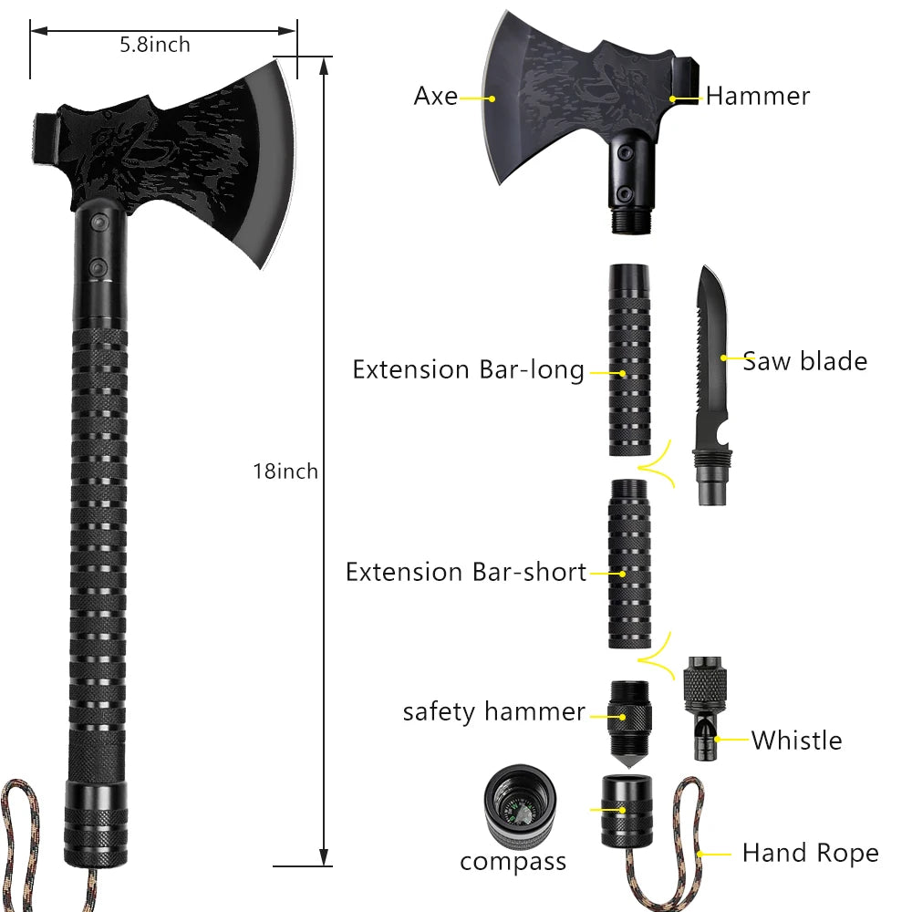 Multipurpose Shovel Axe Set Outdoor Survival