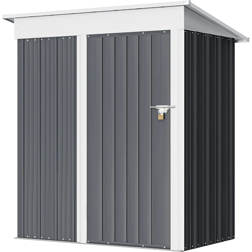 Steel Utility Tool Shed Storage House With Door & Lock