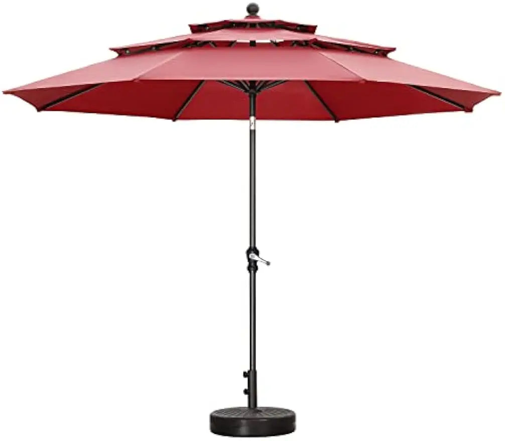 10FT 3 Tiers Patio Umbrella, No Base