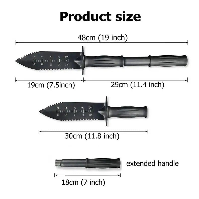 Serrated Edge Digger With Sheath