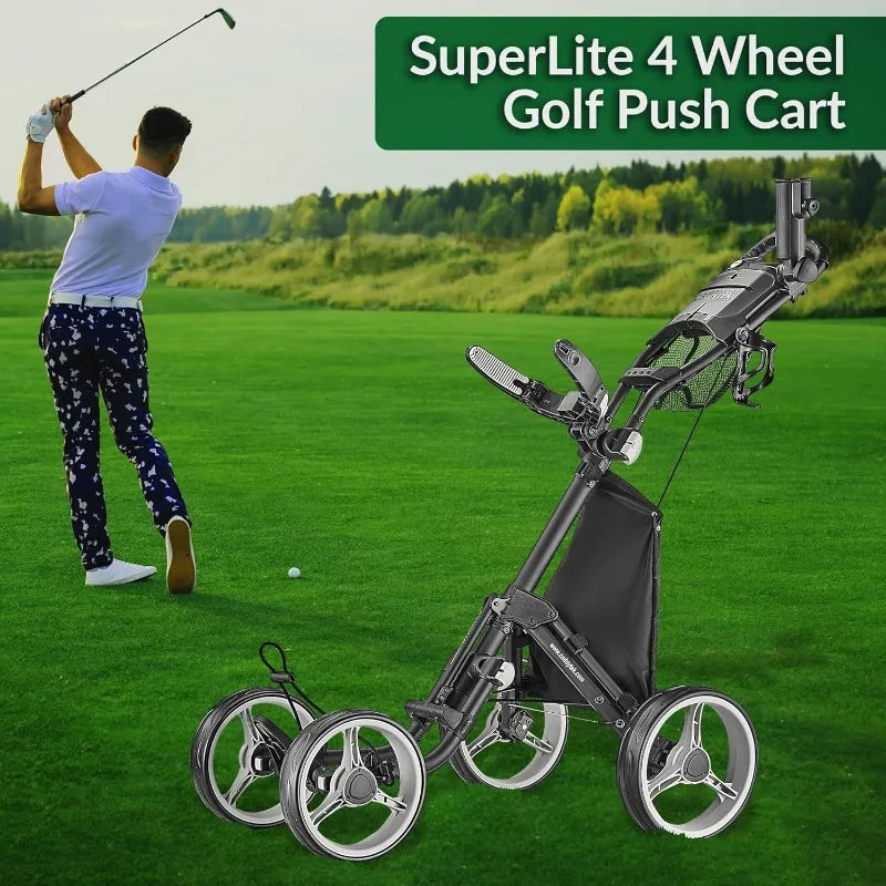 SuperLite 4 Wheel Golf Push Cart