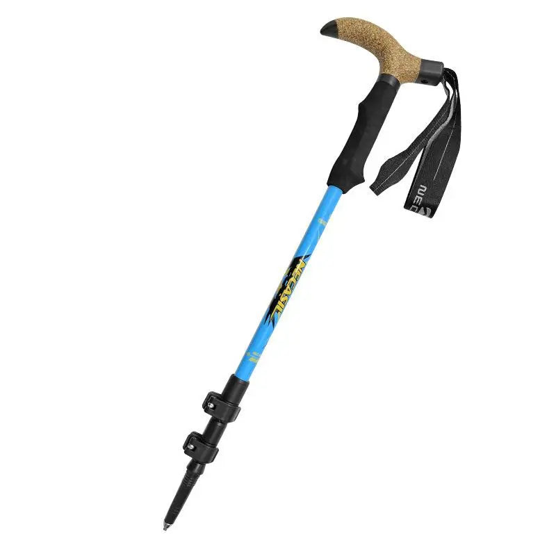 120cm Carbon Fiber Walking Stick Cane Telescopic 3-section