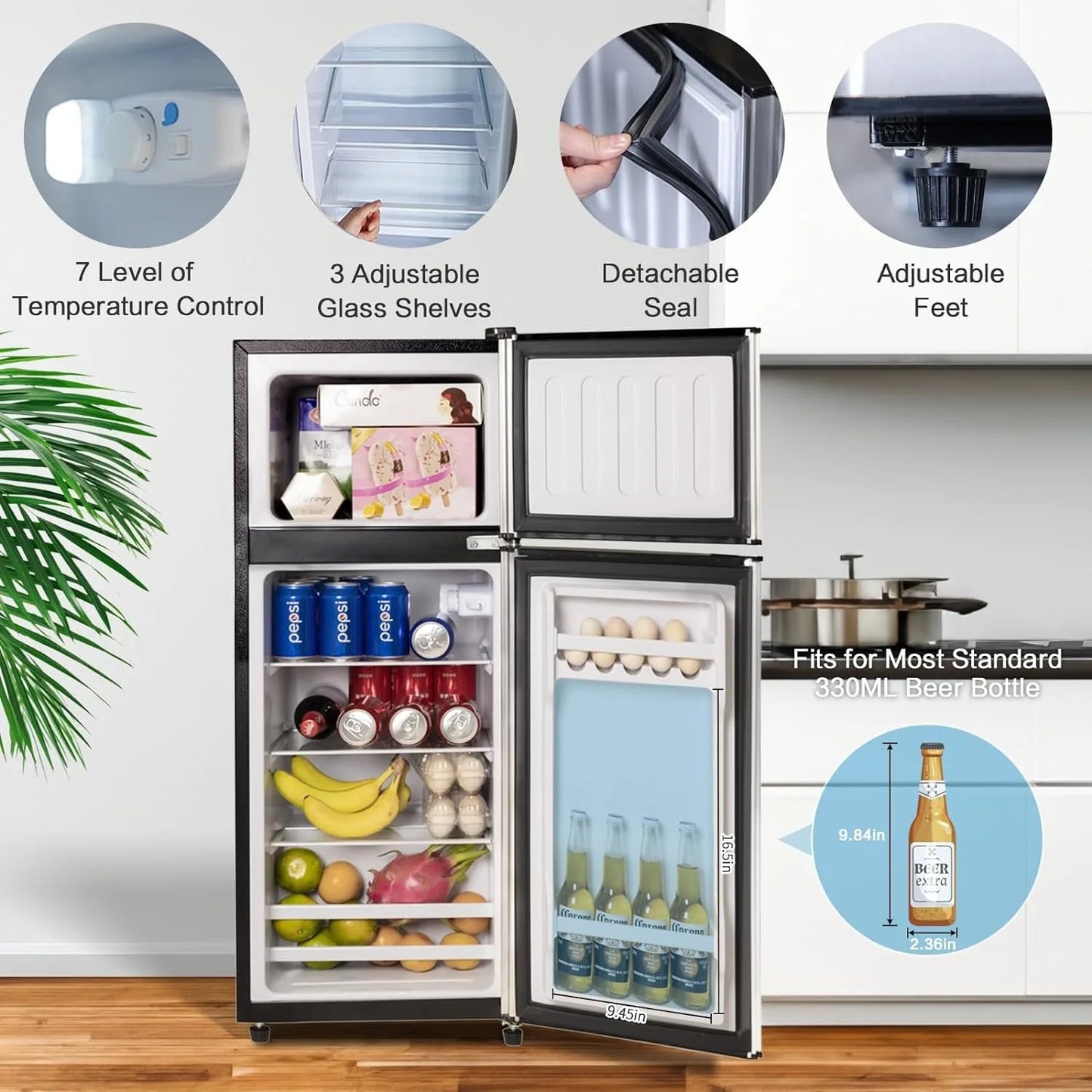 Compact Refrigerator 4.0 Cu Ft