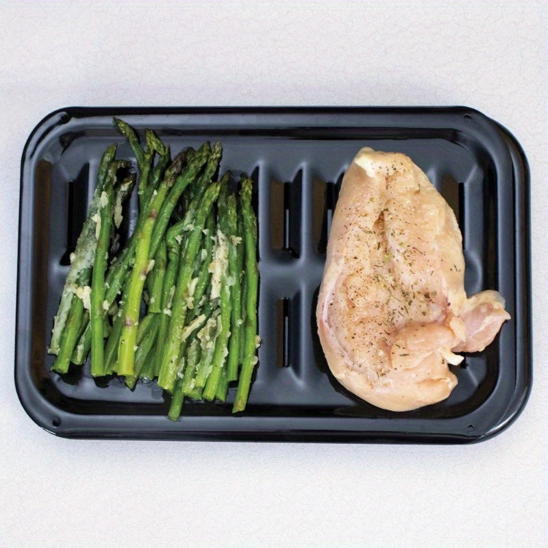 Heavy-Duty Nonstick Porcelain Broiler Pan & Grill Set